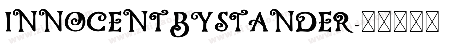 INNOCENTBYSTANDER字体转换