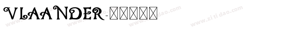 VLAANDER字体转换