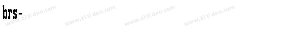 brs字体转换
