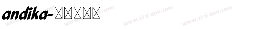 andika字体转换