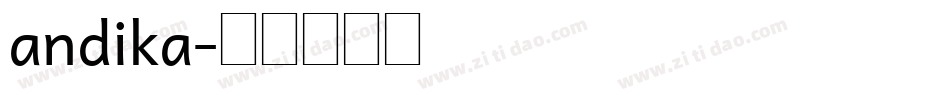 andika字体转换