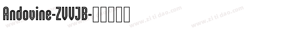 Andovine-ZVVJB字体转换