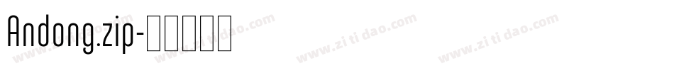 Andong.zip字体转换