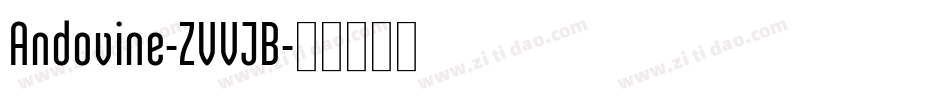 Andovine-ZVVJB字体转换