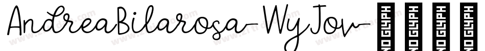 AndreaBilarosa-WyJov字体转换