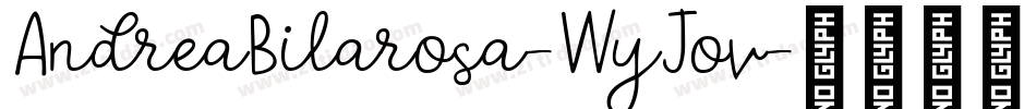 AndreaBilarosa-WyJov字体转换