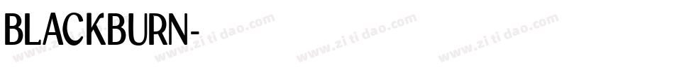 BLACKBURN字体转换