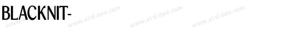 BLACKNIT字体转换