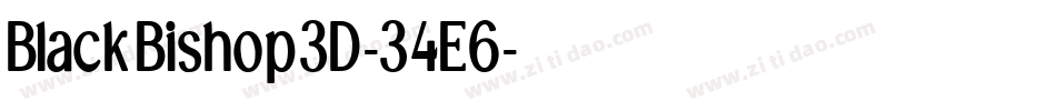 BlackBishop3D-34E6字体转换