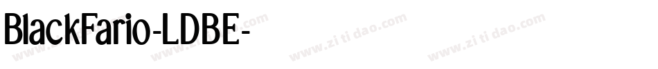 BlackFario-LDBE字体转换