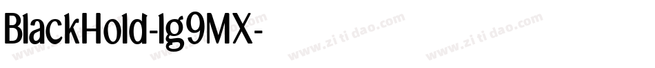 BlackHold-lg9MX字体转换 BlackHold-lg9MX字体转换