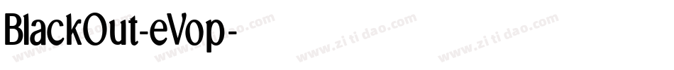 BlackOut-eVop字体转换