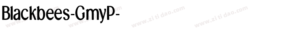 Blackbees-GmyP字体转换