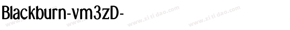 Blackburn-vm3zD字体转换