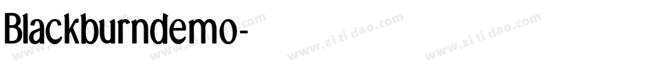 Blackburndemo字体转换