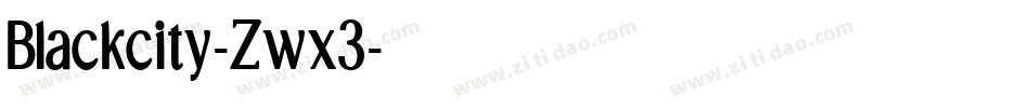 Blackcity-Zwx3字体转换