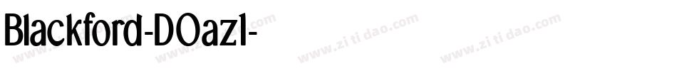 Blackford-DOaz1字体转换