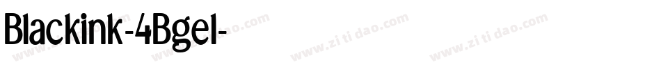 Blackink-4Bgel字体转换