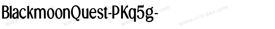 BlackmoonQuest-PKq5g字体转换