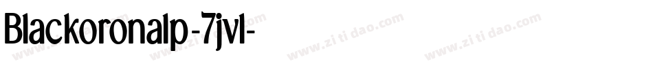 Blackoronalp-7jvl字体转换