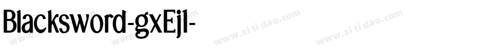 Blacksword-gxEj1字体转换