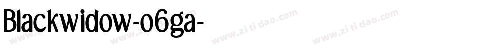 Blackwidow-o6ga字体转换