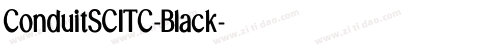 ConduitSCITC-Black字体转换