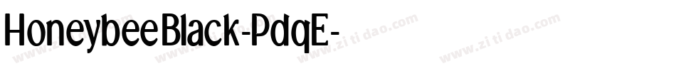 HoneybeeBlack-PdqE字体转换