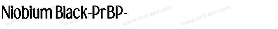 NiobiumBlack-PrBP字体转换