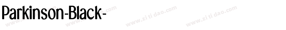 Parkinson-Black字体转换