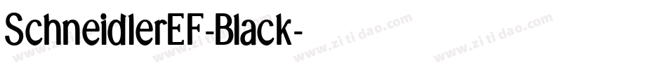 SchneidlerEF-Black字体转换