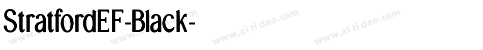 StratfordEF-Black字体转换