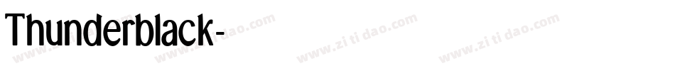 Thunderblack字体转换