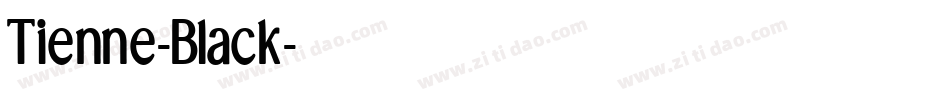 Tienne-Black字体转换