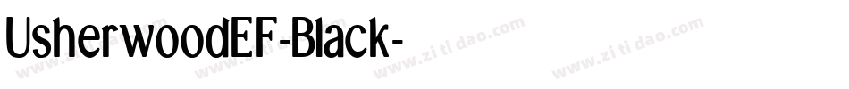 UsherwoodEF-Black字体转换