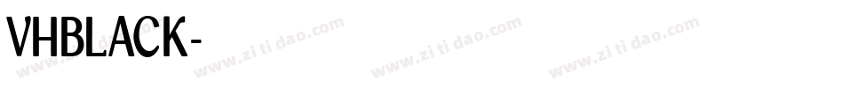VHBLACK字体转换