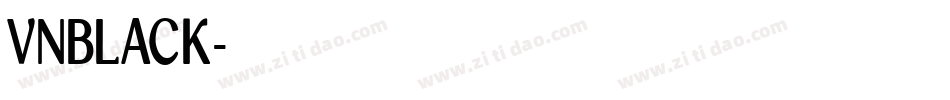 VNBLACK字体转换