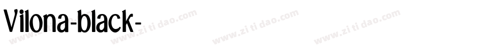 Vilona-black字体转换