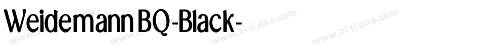 WeidemannBQ-Black字体转换