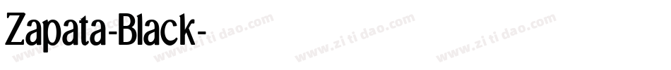 Zapata-Black字体转换