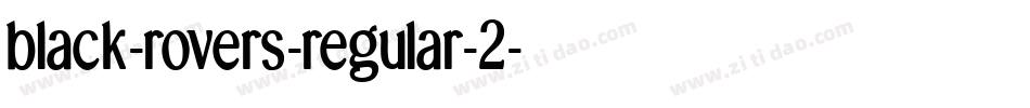 black-rovers-regular-2字体转换