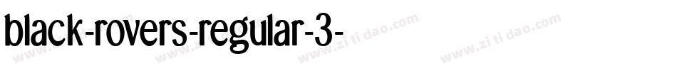 black-rovers-regular-3字体转换
