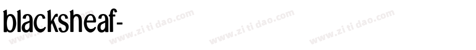 blacksheaf字体转换