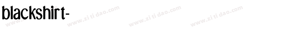 blackshirt字体转换
