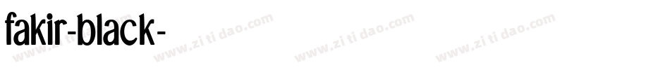 fakir-black字体转换