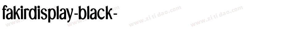 fakirdisplay-black字体转换