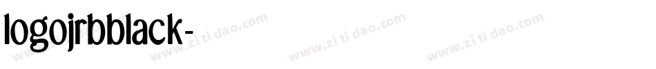 logojrbblack字体转换