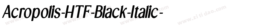 Acropolis-HTF-Black-Italic字体转换