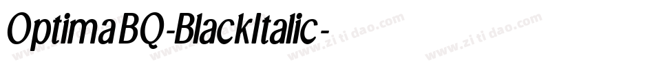 OptimaBQ-BlackItalic字体转换