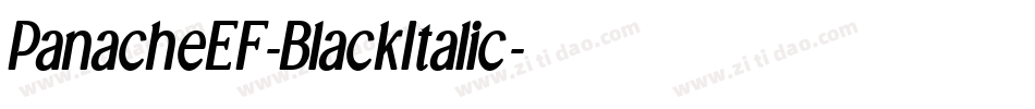 PanacheEF-BlackItalic字体转换